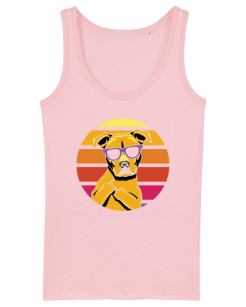 Thug Dog 80s Retro Style Cotton Pink