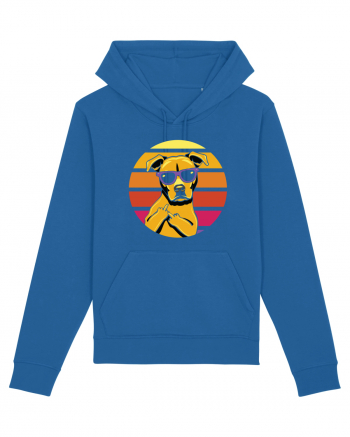 Thug Dog 80s Retro Style Royal Blue