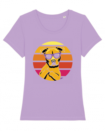 Thug Dog 80s Retro Style Lavender Dawn