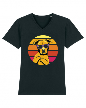 Thug Dog 80s Retro Style Black