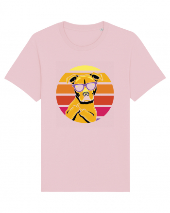 Thug Dog 80s Retro Style Cotton Pink