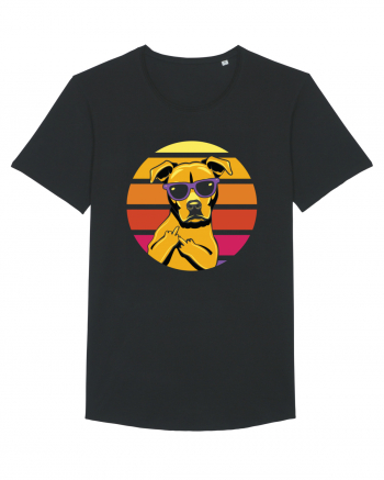 Thug Dog 80s Retro Style Black