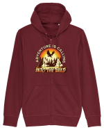 Adventure is calling into the wild Hanorac cu fermoar Unisex Connector