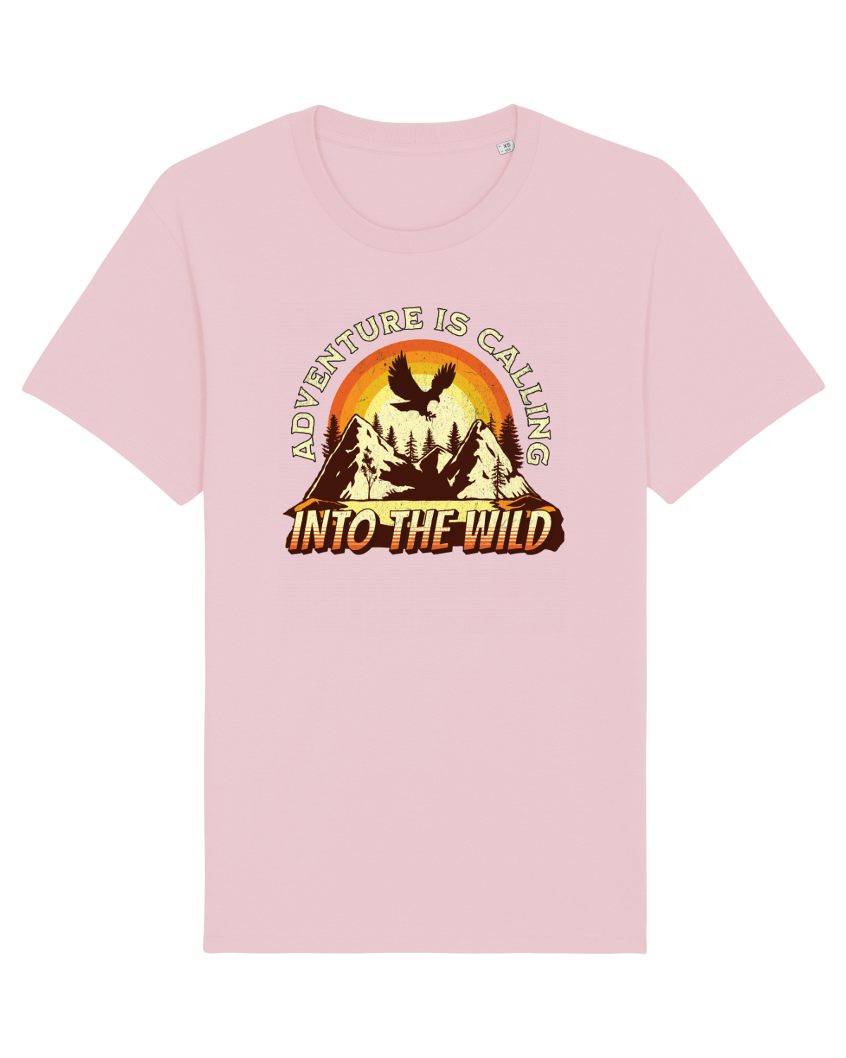 Tricou mânecă scurtă Unisex Rocker Cotton Pink