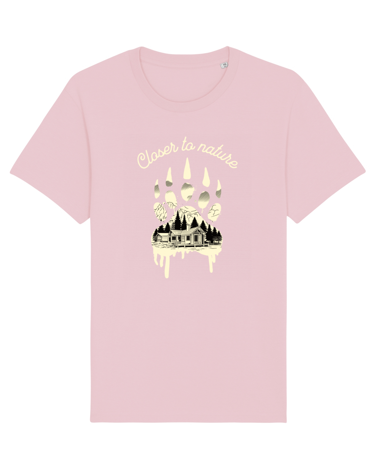 Tricou mânecă scurtă Unisex Rocker Cotton Pink