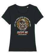 Not all those who wander are lost - Except me Tricou mânecă scurtă guler larg fitted Damă Expresser