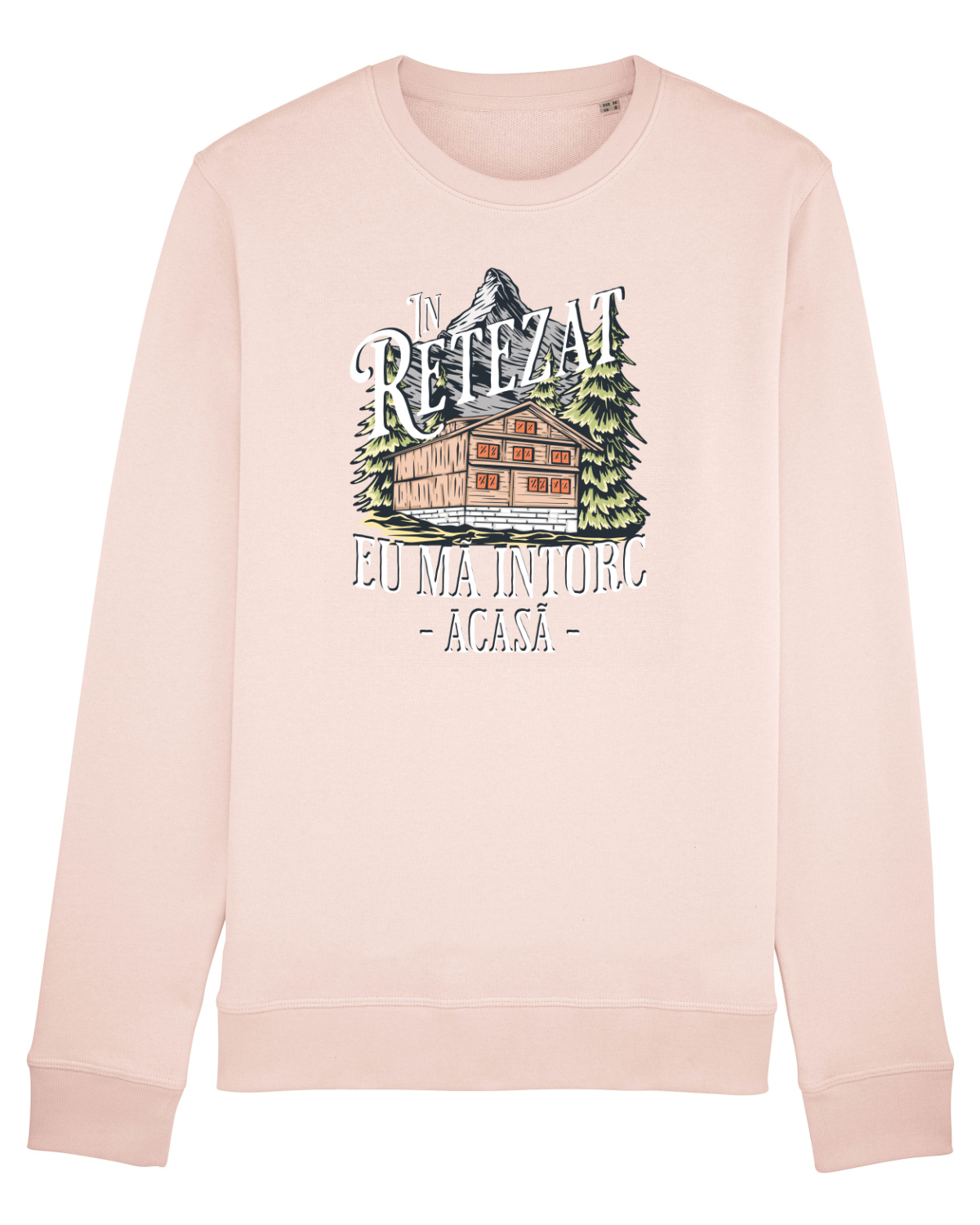 Bluză mânecă lungă Unisex Rise Candy Pink
