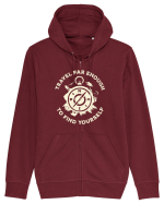 Travel far enough to find yourself Hanorac cu fermoar Unisex Connector