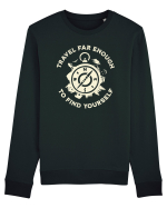 Travel far enough to find yourself Bluză mânecă lungă Unisex Rise