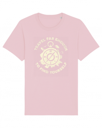 Travel far enough to find yourself Cotton Pink