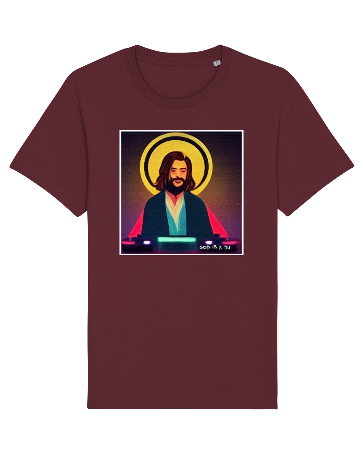 Tricou mânecă scurtă Unisex Rocker Burgundy