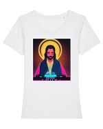 party  dj Tricou mânecă scurtă guler larg fitted Damă Expresser