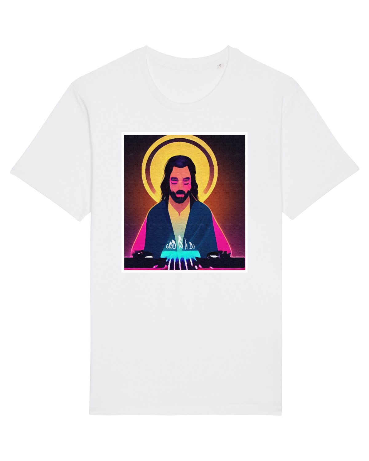 Tricou mânecă scurtă Unisex Rocker White
