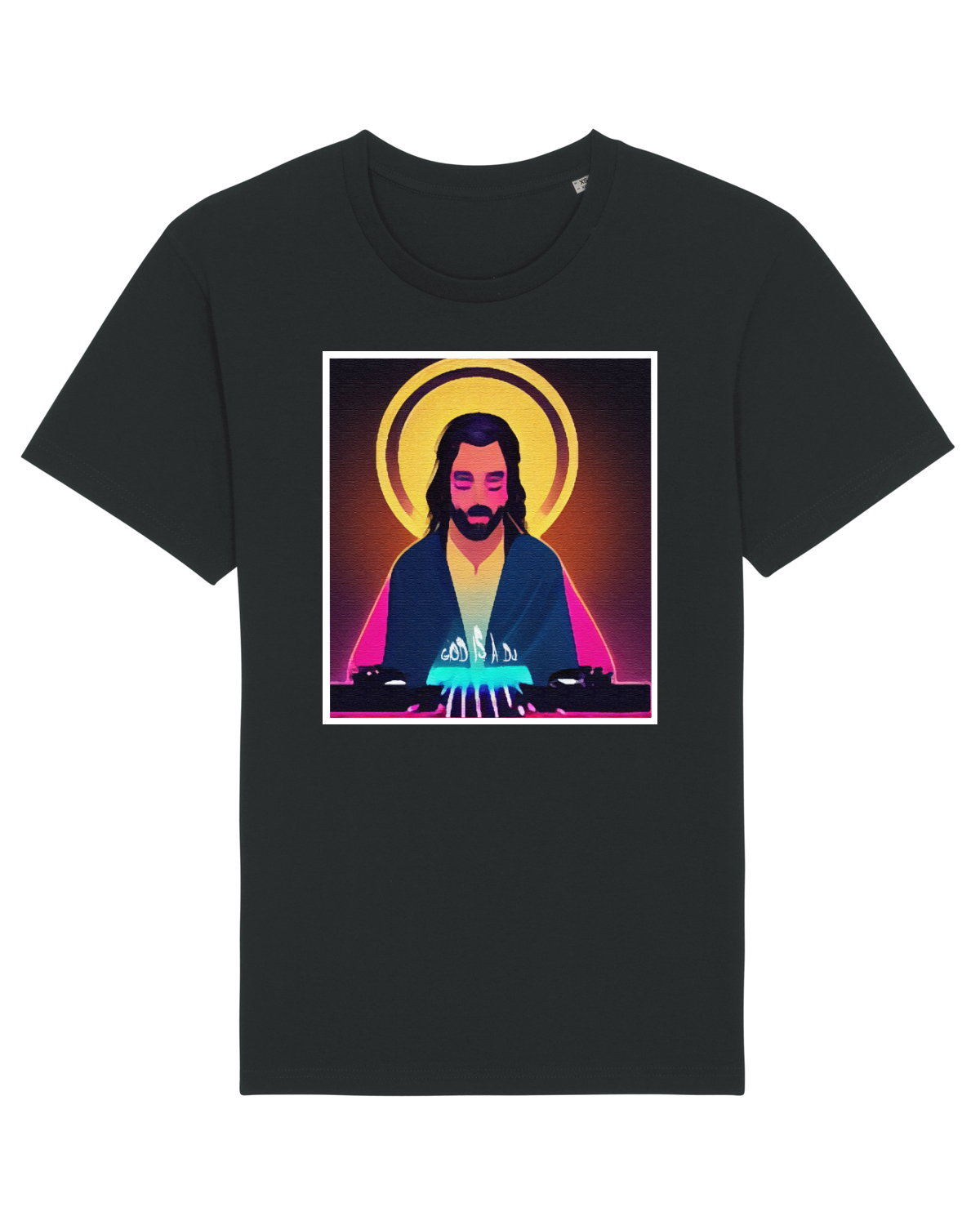 Tricou mânecă scurtă Unisex Rocker Black