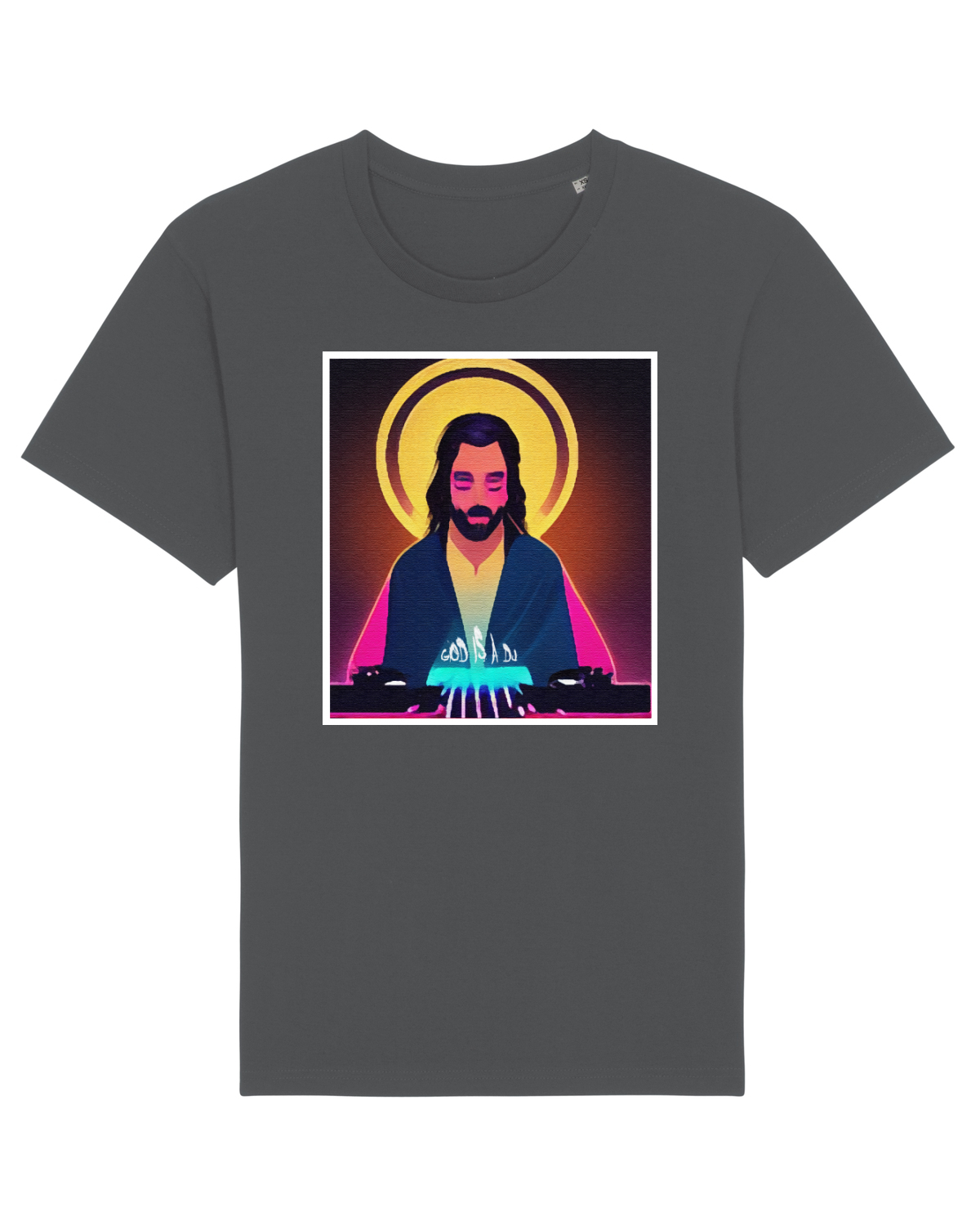 Tricou mânecă scurtă Unisex Rocker Anthracite
