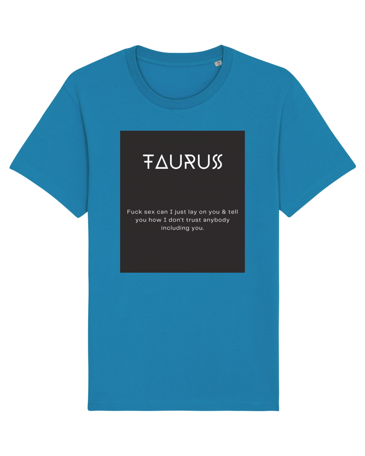Tricou mânecă scurtă Unisex Rocker Azur