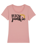 Beach Junkie Tricou mânecă scurtă guler larg fitted Damă Expresser