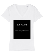 Taurus 398 Tricou mânecă scurtă guler V Damă Evoker