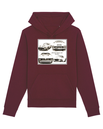 american muscle car Burgundy