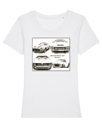 american muscle car Tricou mânecă scurtă guler larg fitted Damă Expresser