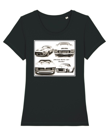american muscle car Black