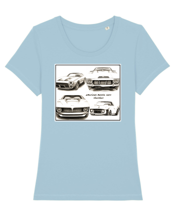 american muscle car Sky Blue