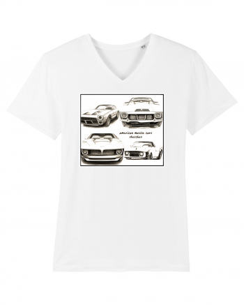 american muscle car White
