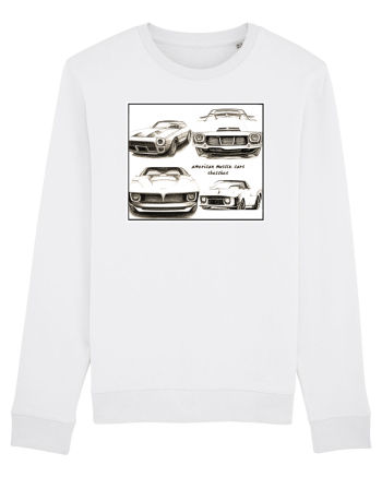 american muscle car White