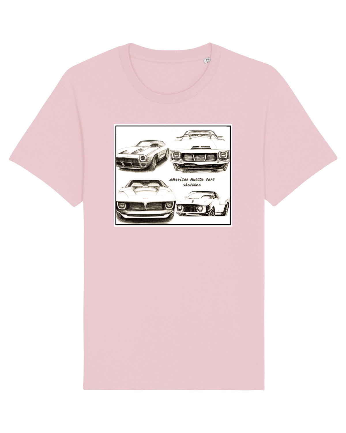 Tricou mânecă scurtă Unisex Rocker Cotton Pink