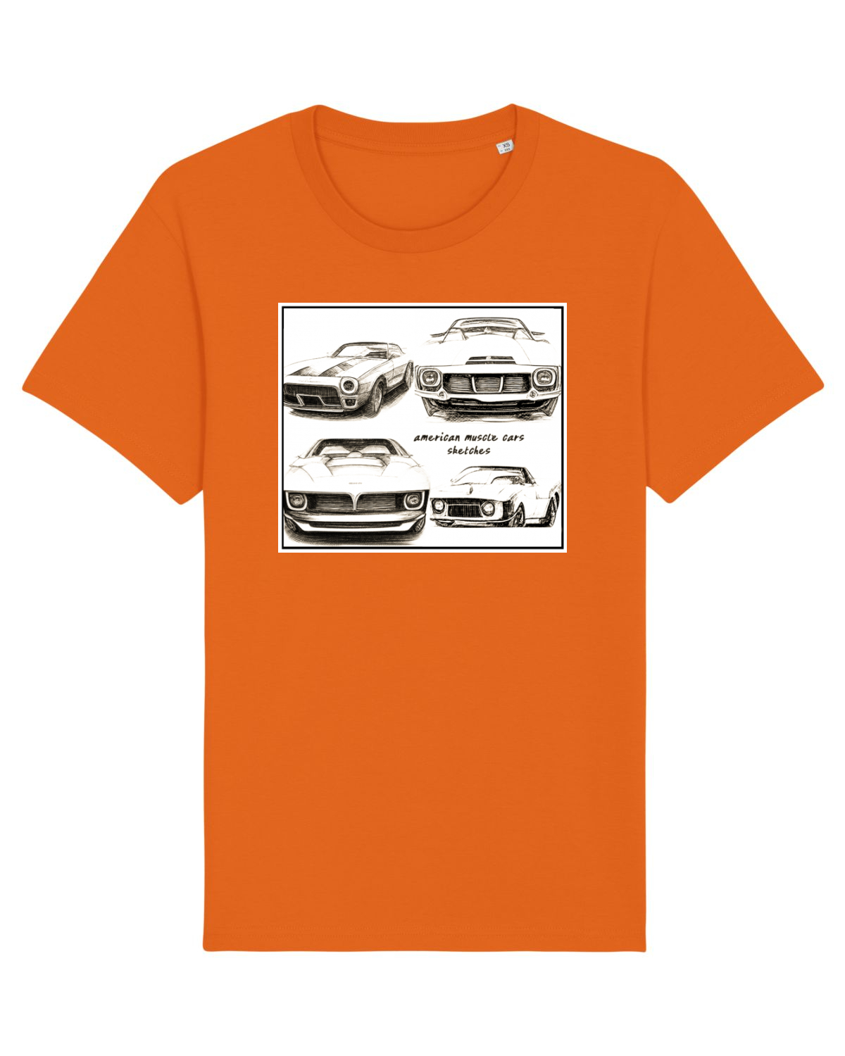 Tricou mânecă scurtă Unisex Rocker Bright Orange