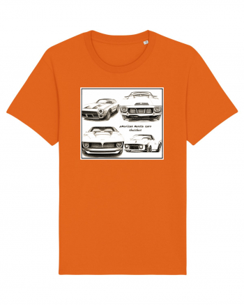 american muscle car Bright Orange