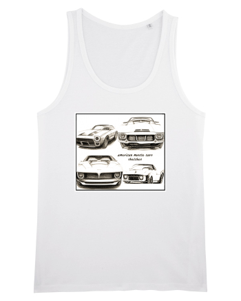 american muscle car White