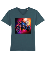 ride from hell Tricou mânecă scurtă guler V Bărbat Presenter