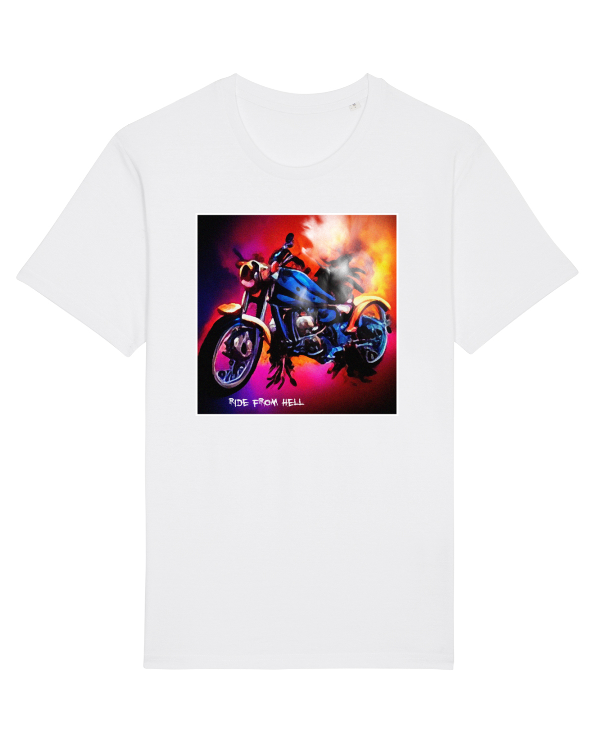 Tricou mânecă scurtă Unisex Rocker White