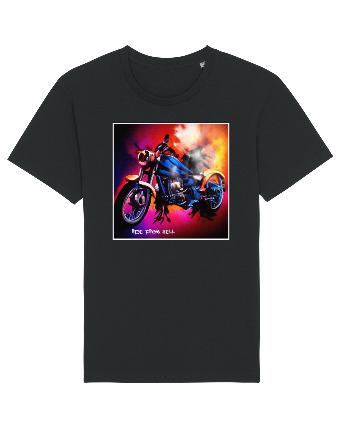 Tricou mânecă scurtă Unisex Rocker Black