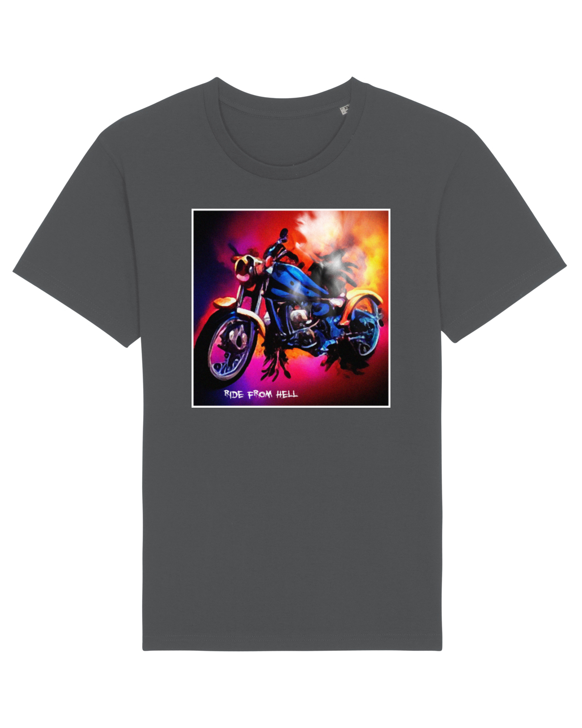 Tricou mânecă scurtă Unisex Rocker Anthracite