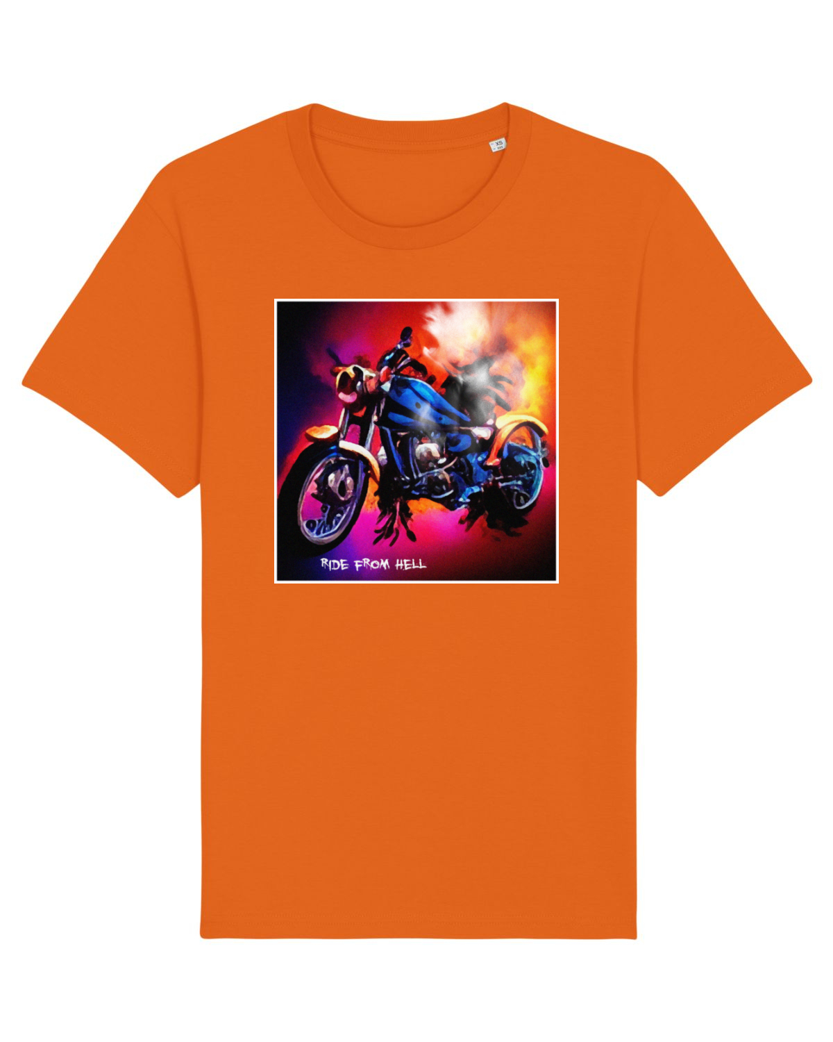 Tricou mânecă scurtă Unisex Rocker Bright Orange