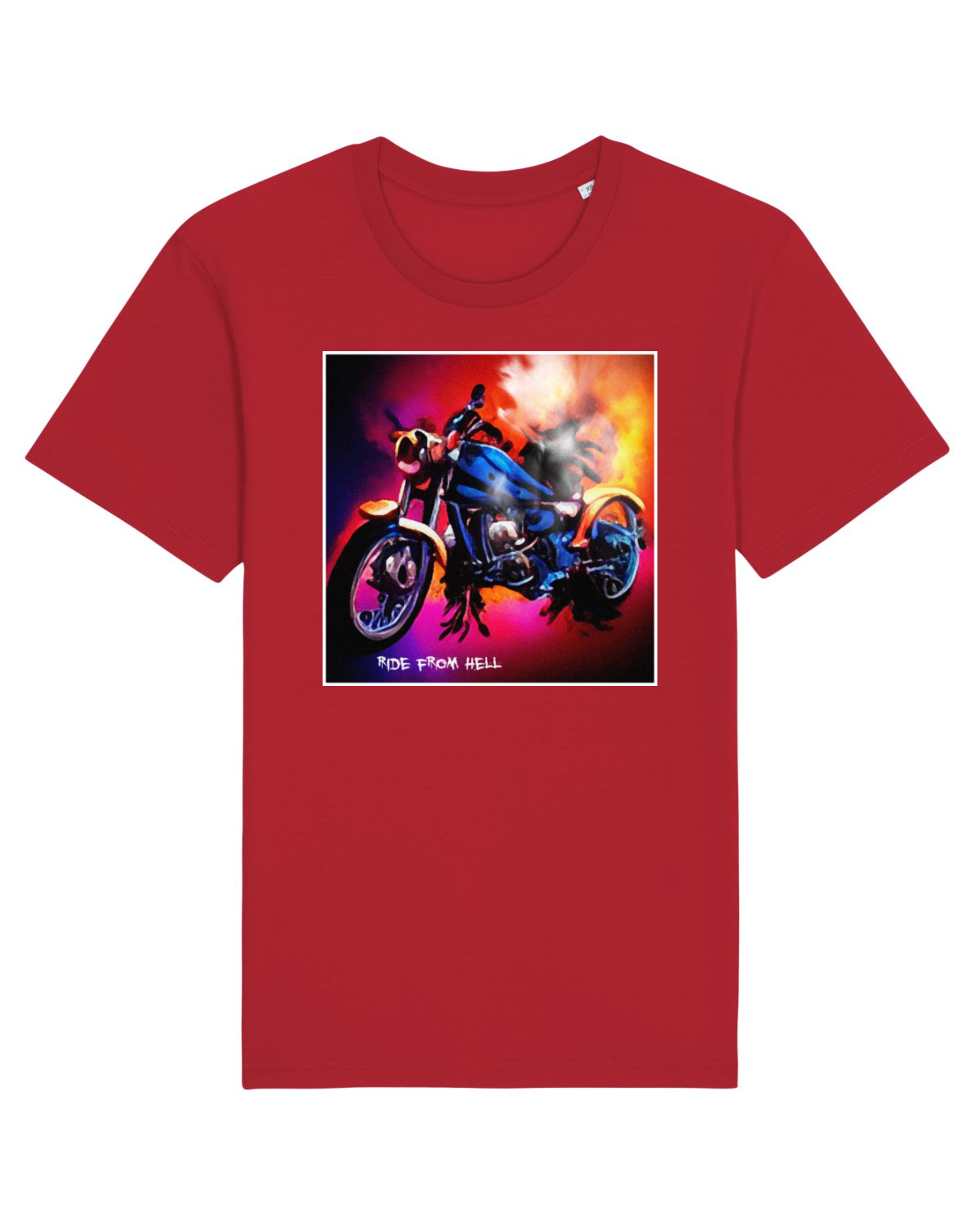 Tricou mânecă scurtă Unisex Rocker Red