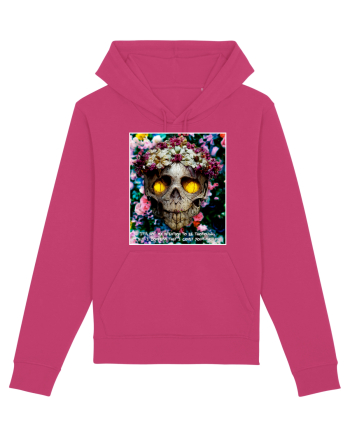 flower skull Raspberry