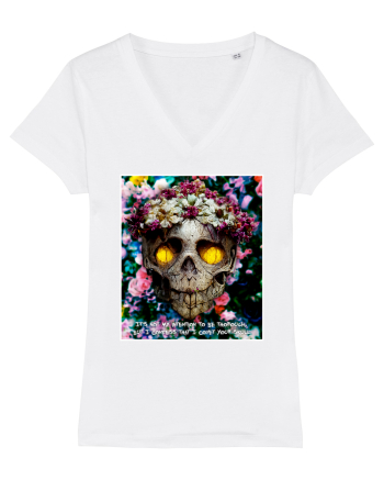 flower skull White