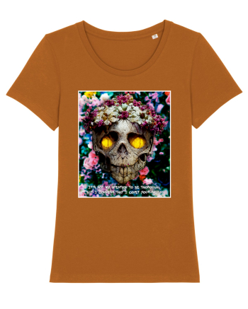 flower skull Roasted Orange