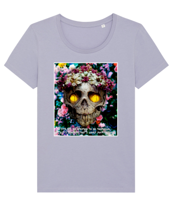 flower skull Lavender