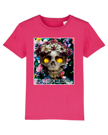 flower skull Raspberry