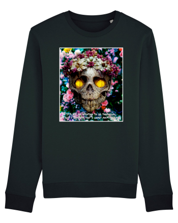 flower skull Black