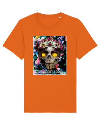 flower skull Bright Orange