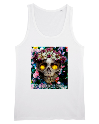flower skull White