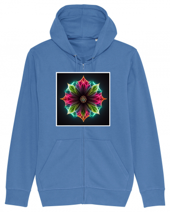 flower mandala  Bright Blue