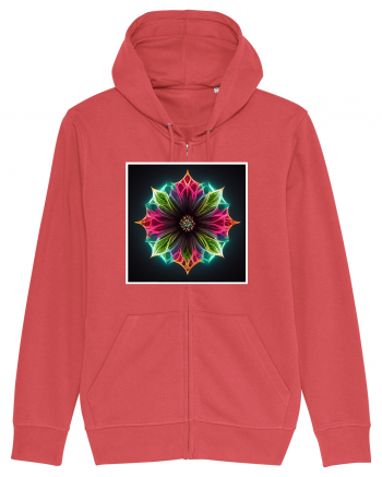 flower mandala  Carmine Red