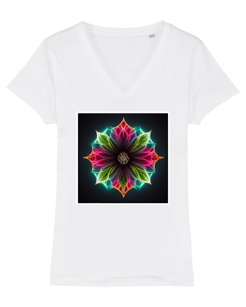 flower mandala  White