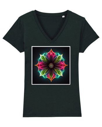 flower mandala  Black